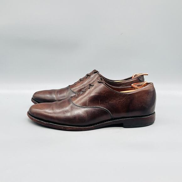 Allen Edmonds Shoes Mens 9 Brown Leather Carlyle Oxford Dress Lace Up Classic main image 8